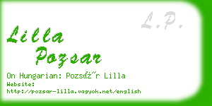 lilla pozsar business card